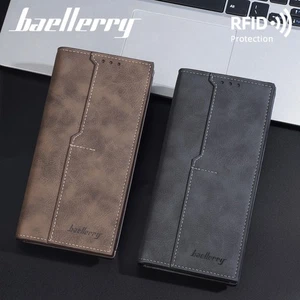 Long Wallets for Men Leather RFID Blocking Slim Wallet Bifold Credit Card Holder