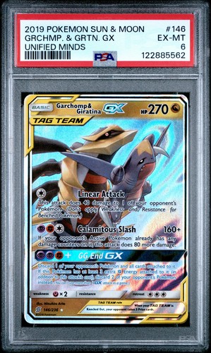 Garchomp & Giratina-GX graded PSA 6 for sale on eBay