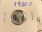 1930 Mercury Dime AU+