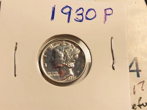 1930 Mercury Dime AU+