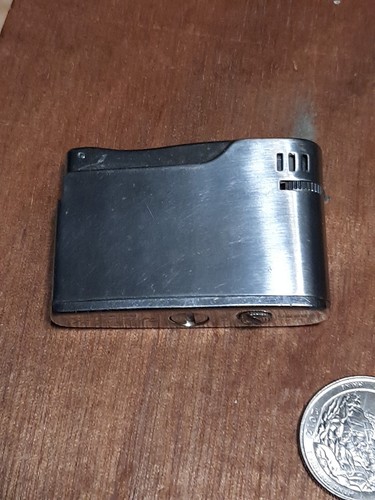 Vintage Lighter For Parts Need Repair Metal Flamex Star Craved Apollo-k Rare I15 - Picture 2 of 7