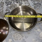Lagastina Giaga 4 Qt./3.8 L Copper Clad Pan With Hammered Copper Clad Lid-Exc. — photo 7