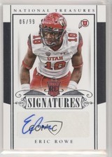 2015 Panini National Treasures College Rookie Signatures 6/99 Eric Rowe Auto 7zf