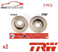 BREMSSCHEIBEN SATZ PAAR HINTEN TRW DF4039 2PCS P NEU OE QUALITÄT