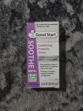 Gerber Good Start Soothe Comforting Probiotic Digestive Drops- 0.34 oz- Exp 6/24