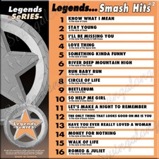SMASH HITS LEGENDS SERIES VOL-12 KARAOKE CD G NEW IN PLASTIC /PRINT