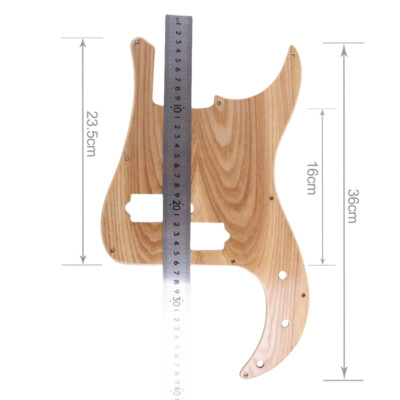 Bass Pickguard ASH wood with clear paint Guitar Scratch Plate Protect