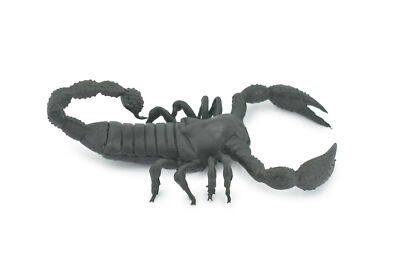 Scorpion, Black Rubber, Realistic, Figure, Model, Toy, Kids, Gift