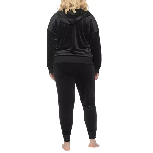 Felina Women's Velour 2 Piece Zip Hoodie And Jogger - Picture 13 of 25