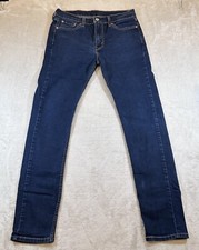 Levis Jeans Mens 30x29 Blue 510 Slim Straight American Dark Wash Stretch Denim