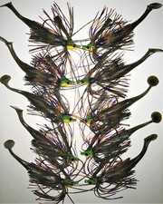 Bass Jigs Finesse 10 total: BLUEGILL  5-5/16  5-3/8  w/Trailers