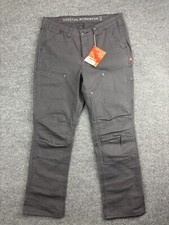 Dovetail Workwear Britt Utility Pants Women's 14/30 Gray Canvas NWT