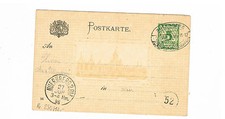 Bayern saubere Sonderkarte zur Landesausstellung 1896 zu N&uuml;rnberg