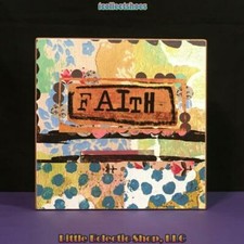 Home 18097 Kelly Rae Roberts No Regrets Patchwork Boxy Wall Art Demdaco Wall Sculptures