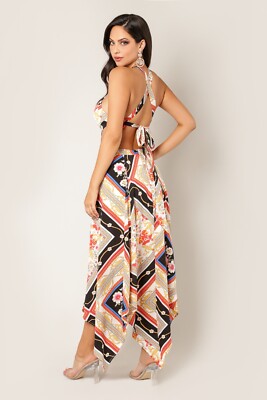 chinese dress ladies Maxi Dress -Criss Cross Back main image 0