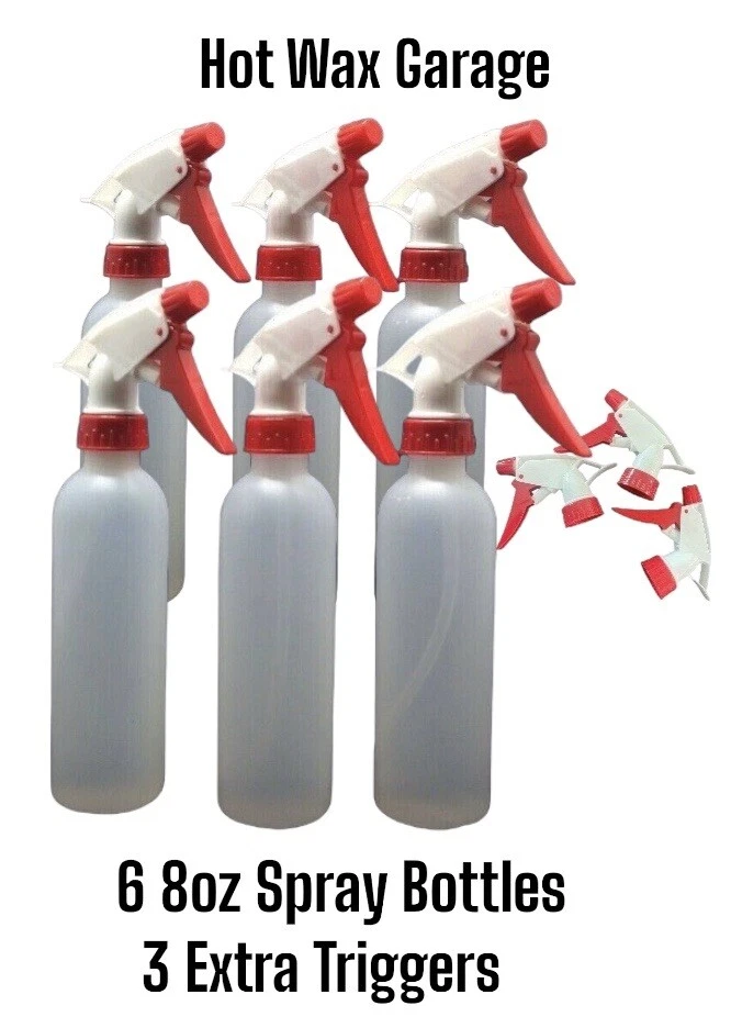 EIGHT x Chemical Resistant Heavy Duty Spray Bottles