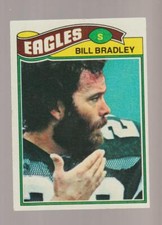 1977 Topps #315 Bill Bradley card, Philadelphia Eagles legend