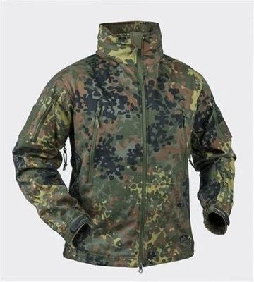 Helikon Tex GUNFIGHTER SoftShell Windblocker Jacke Outdoor German BW Flecktarn M - Bild 1 von 2