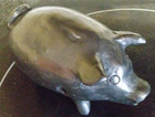Black Clay Pig Whistle Made In Mexico, Unbranded, Vintage, very good condition — photo 7
