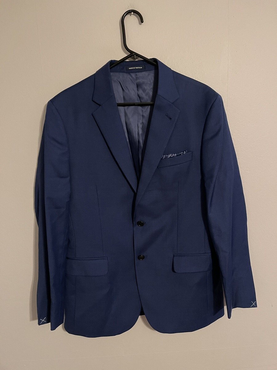 Jos A Bank 1905 Navy Blue Wool Suit Jacket Coat Blazer - Men's 41R