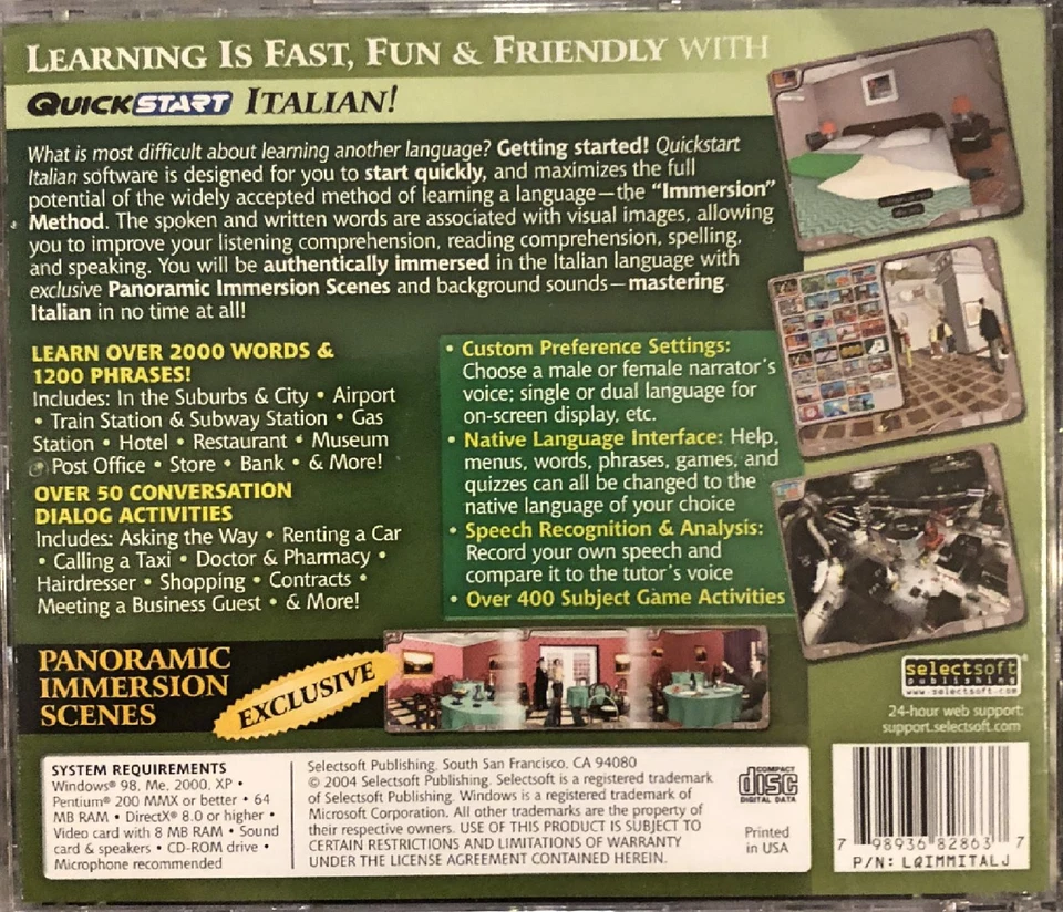 QuickStart Italian Pc New Win10 8 7 XP Start Quick and Maximize With Immersion - Image 2 of 2