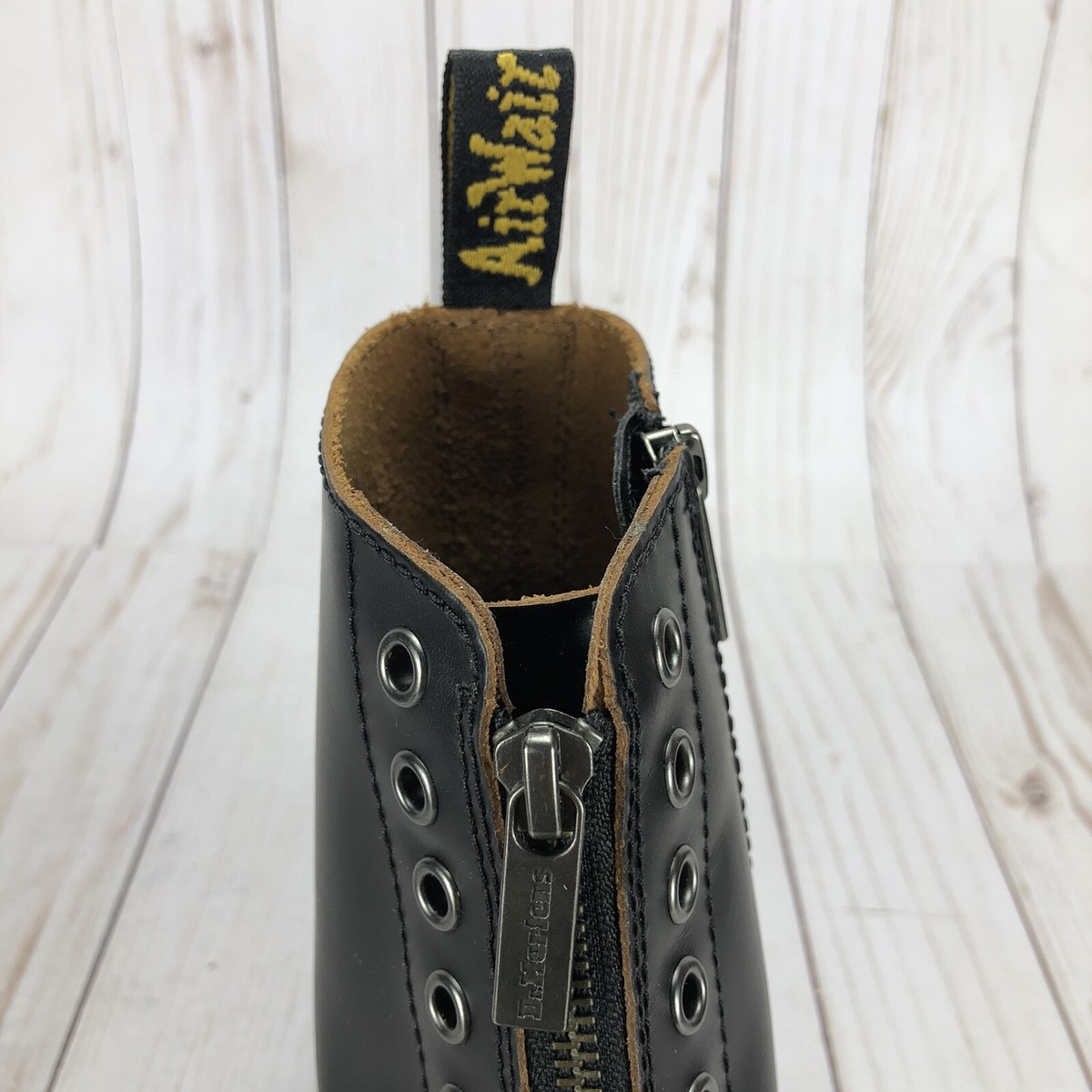 Dr Martens 1460 Bex LL Boots Combat Double Zip Laceless Black