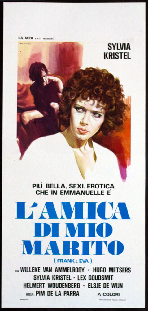 Locandina originale film L'amica di mio marito (1975) - Regia di Pim de la Parra