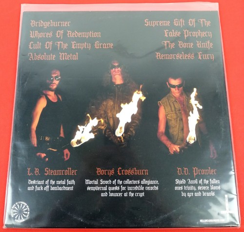 BARBARIAN - CULT OF THE EMPTY GRAVE - LP SPLATTERS - TRASH METAL - AUTOGRAFATO! - Imagen 4 de 4