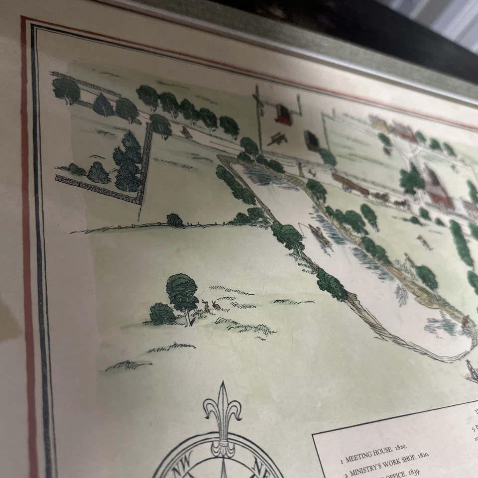 ORIGINAL VINTAGE 1964 Fritz Kredel Shakertown At Pleasant Hill Kentucky Print - Image 2 of 4