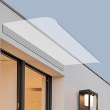 Clear Window Awning, Door Sun Shade Canopy Hollow Sheet UV Rain Snow Protection