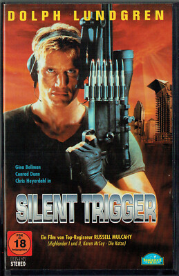 (FSK 18) VHS Videokassette - Silent Trigger - Dolph Lundgren, Gina Bellman