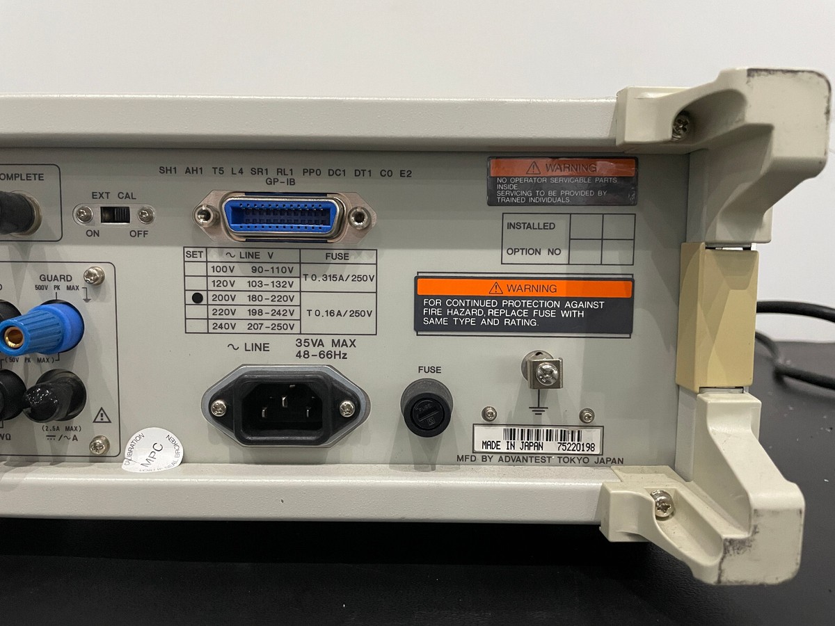 ADVANTEST ADVANTEST R6871E-DC MULTIEMTER R6871E 7.5桁 DCデジタル