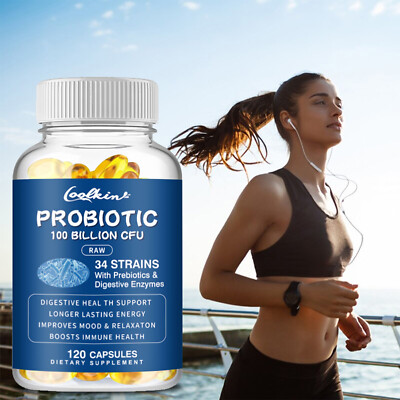 Probiotics 100 Billion CFU - Gas,Constipation & Bloating Relief,Digestive Health