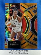 2024 #168 Temi Fagbenle Panini Select WNBA Premier Orange Prizm 058/125 Fever