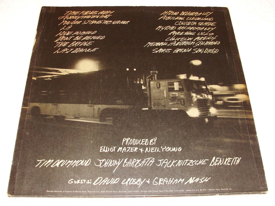 Neil Young "Time Fades Away" 1973 Rock LP, VG, Original Reprise Pressing, Insert eBay