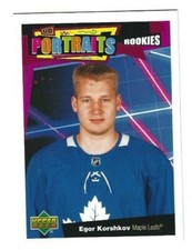 2020-21 Upper Deck UD Portraits Egor Korshkov