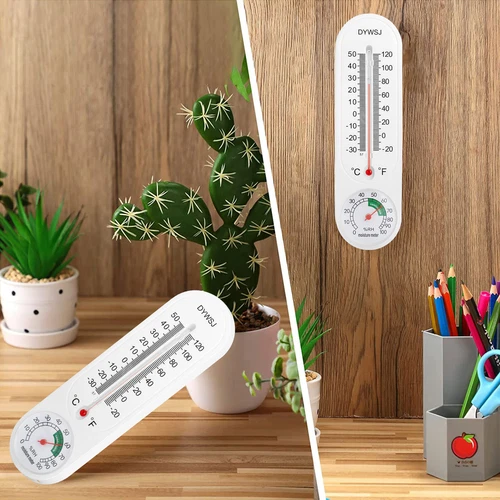 3X Wall Thermometer Indoor Outdoor Mounted Garden Greenhouse Home Humidity Meter - Picture 2 of 11