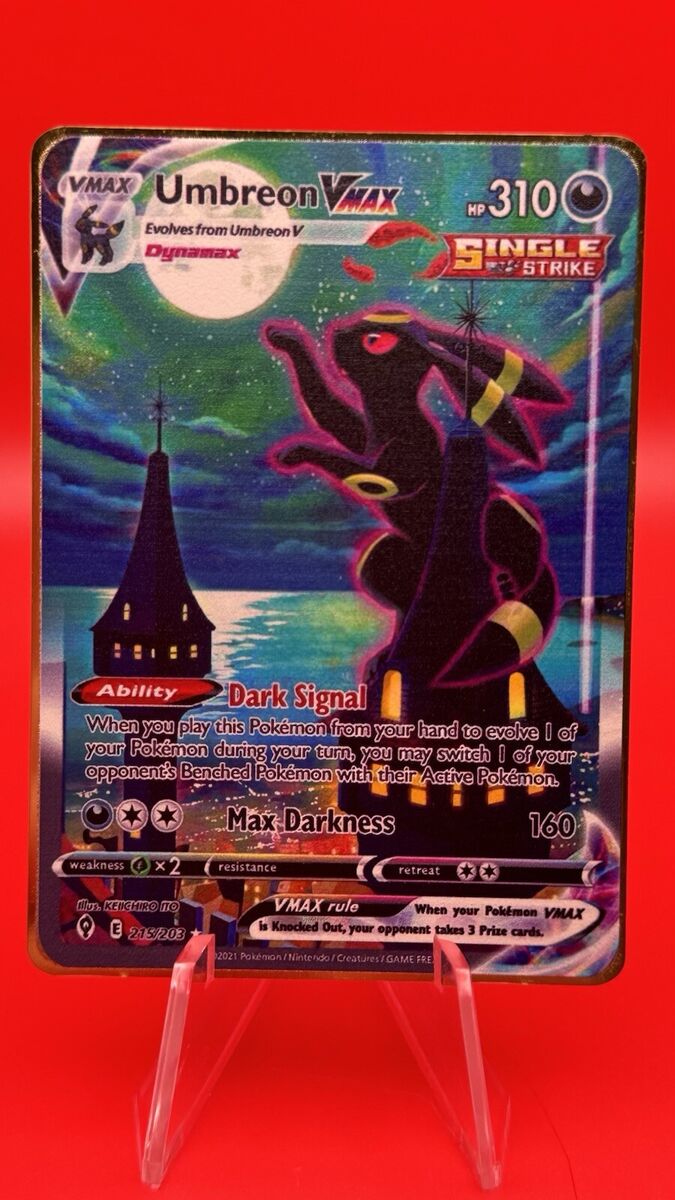 ポケモン - Umbreon Vmax 215/203 METAL Card Umbreon VMAX Evolving Skies 215/203 Pokémon For