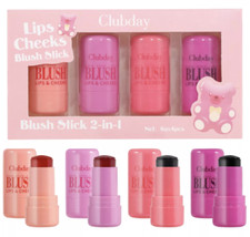 4 Color Milk Jelly Blush Stick Cooling Water Jelly Lip Stain Cheek Stain Vega...