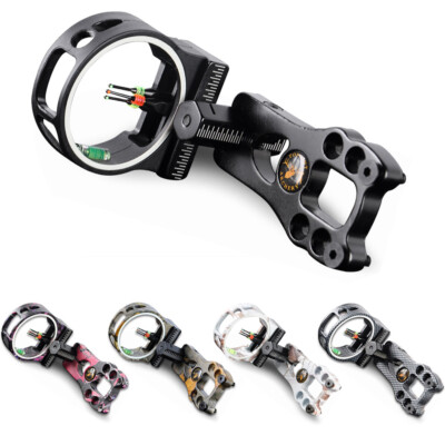 HHA Sports Bow Sight Tetra Dial .019 1 Pin Green 1 5/8 Dia Left Hand TTR-5519 - Farmstead Outdoors