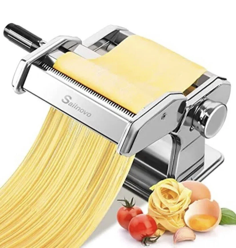 Pasta Maker Machine 150 Roller Pasta Maker 7 Adjustable Thickness Settings  2