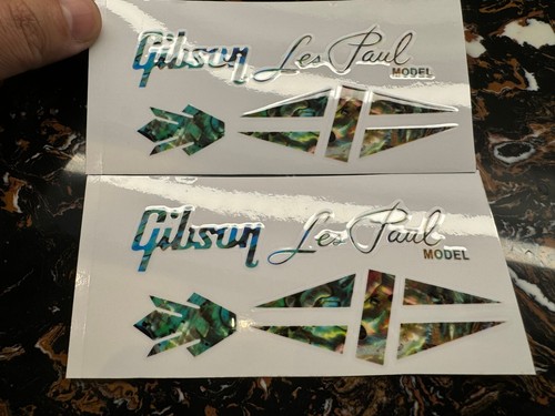 Gibson Les Paul Model Headstock Logo Vinyl Decal – Glossy Guitar Sticker