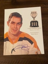 Bruins Derek Sanderson Autographed 8x10 Pose 2