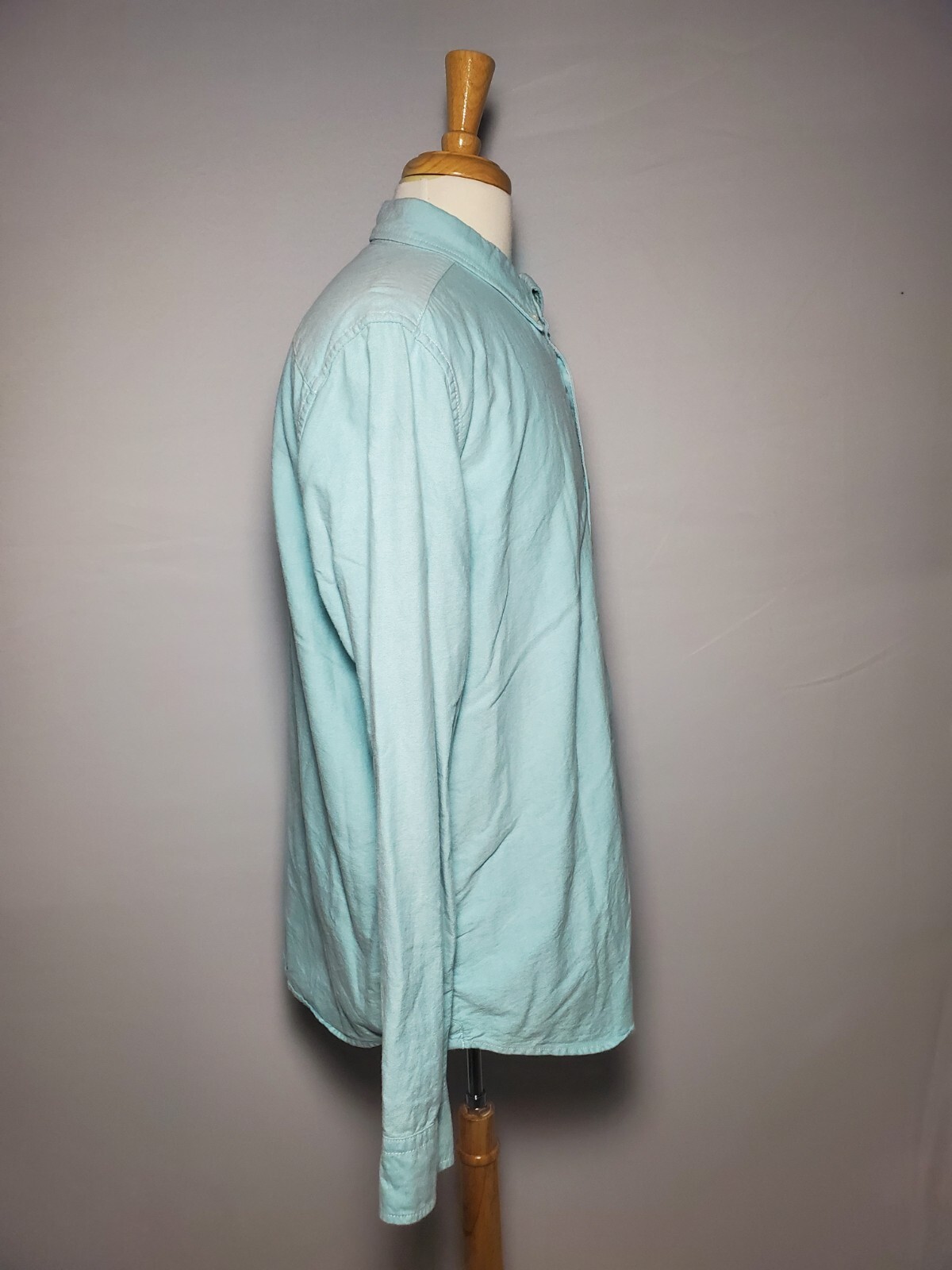 American Eagle Seriously Soft Solid Green Long Sl… - image 3