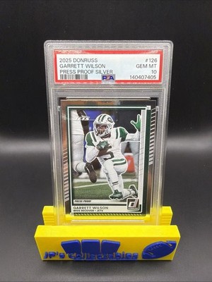 2025 Panini Donruss Garrett Wilson #126 Press Proof Silver /199 PSA 10 POP 1