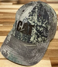 DRI DUCK CAT Camo Snapback Hat Adjustable Realtree Brown Outdoor Workwear Cap