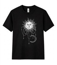 Widows Bay Patricias Tee Celestial Sun Crescent Moon BOHO Graphic Unisex T Shirt