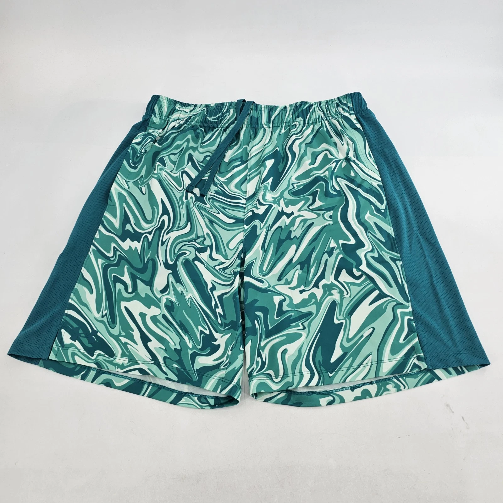 Under Armour Train Stretch 2.0 Print Shorts Mens LARGE L Green Athletic NEW