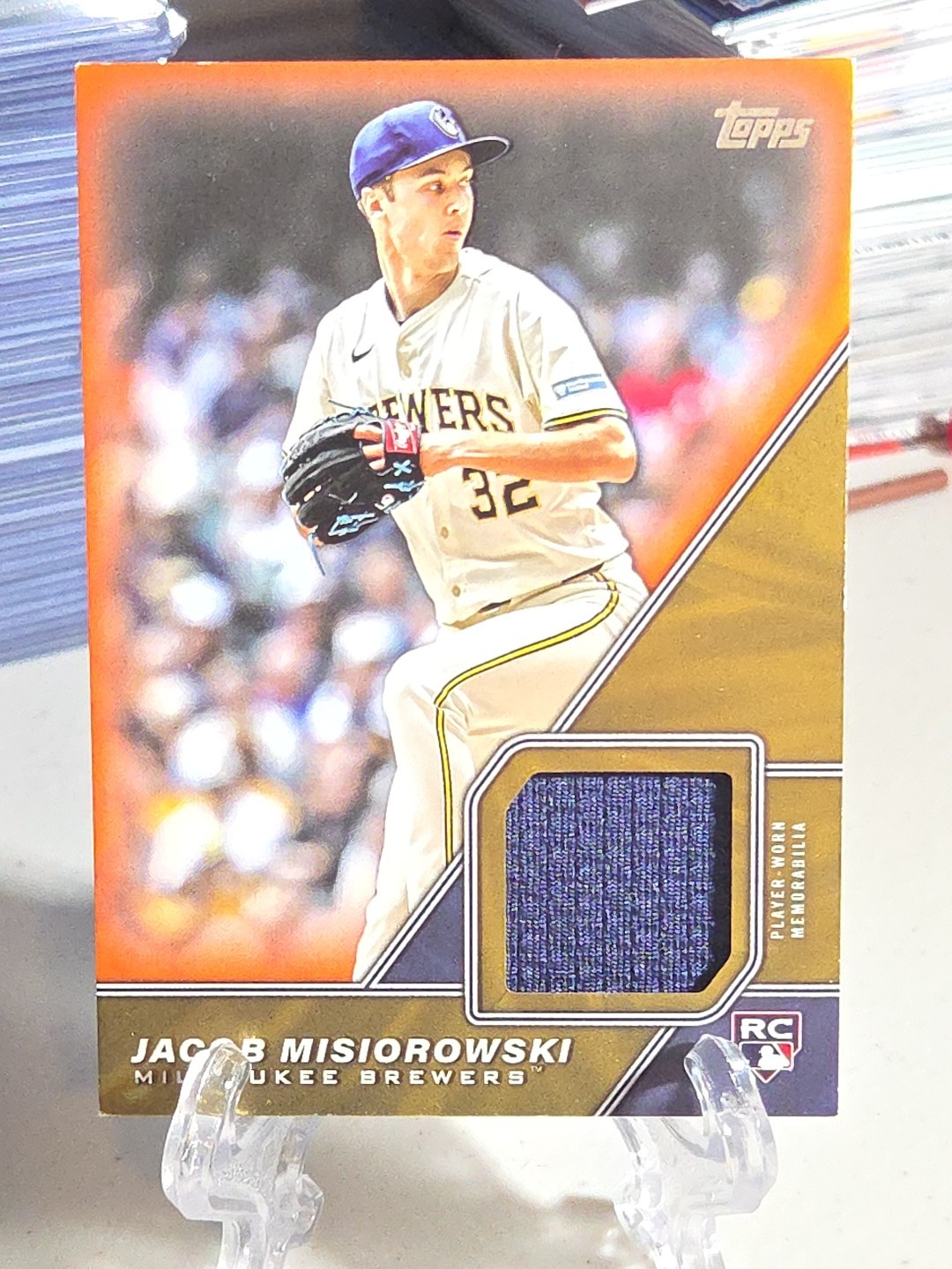 2026 Topps Series 1 - Major League Material Jacob Misiorowski RC Orange /25