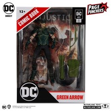 DC Direct McFarlane Green Arrow Page Punchers 7   Figure w  Injustice Comic New